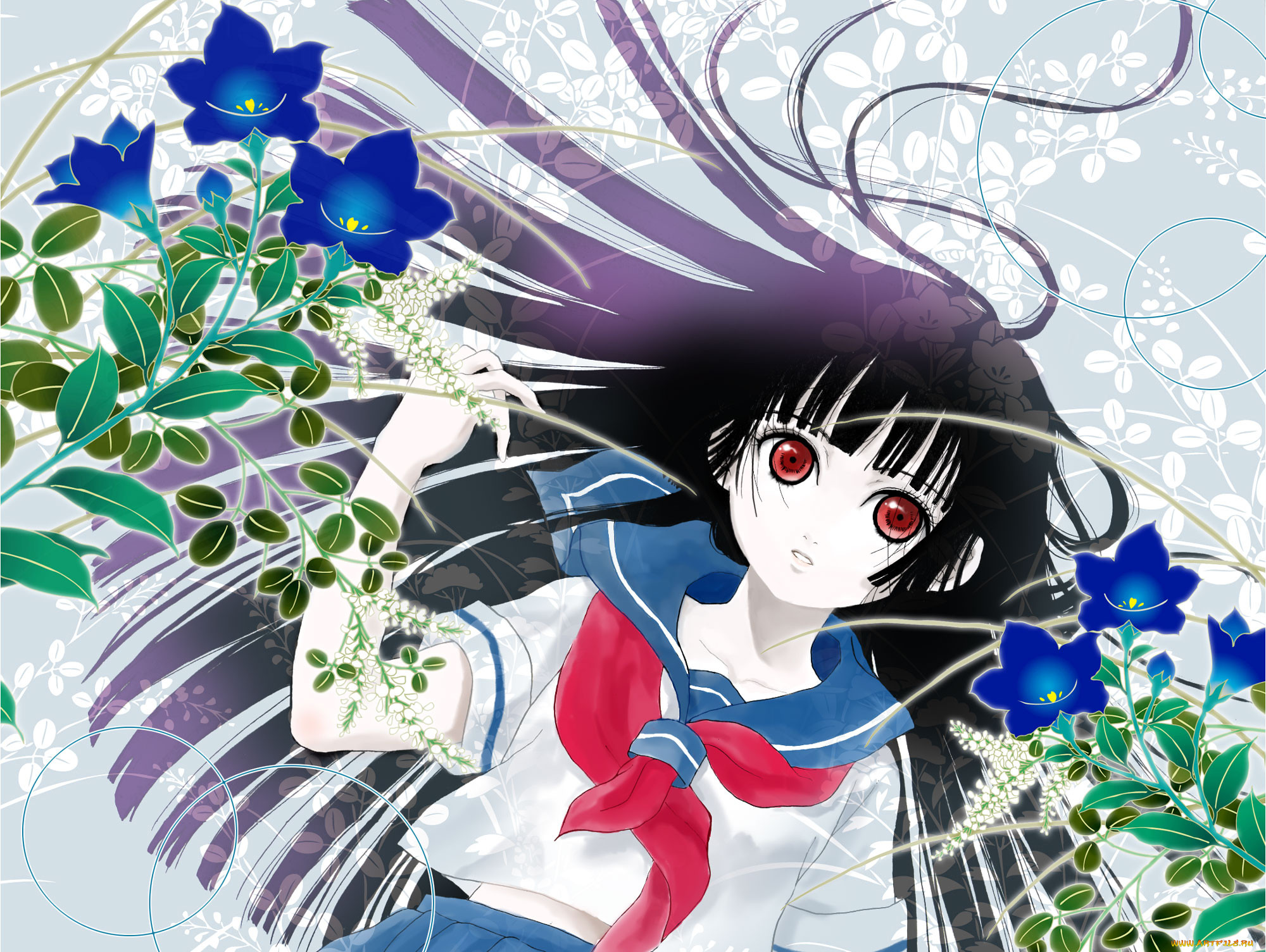 , jigoku shoujo, enma, ai, jigoku, shoujo